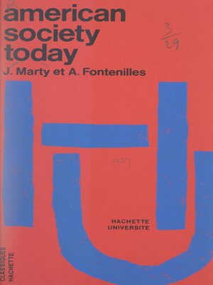 cover image of American society today, a critical approach